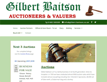 Tablet Screenshot of gilbert-baitson.co.uk